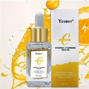 NWT Youbuy Vitamin C + Turmeric Face Oil .15ml Brighten Hydrate Glow